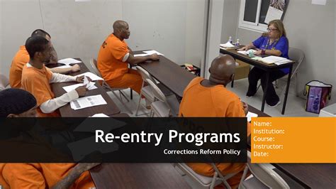 Reentry Programs and Food Stamps