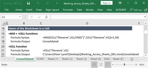 Referencing Tab Names in Excel: Best Practices