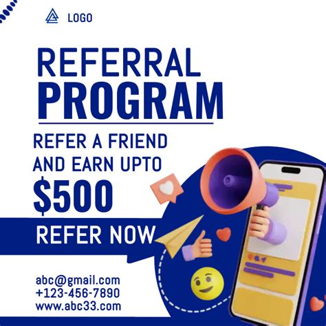 referral program flyer template