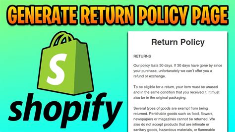 No Refund Policy Templates for Shopify