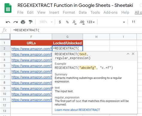 REGEXEXTRACT Function