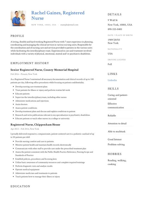 Registered Nurse Resume Template