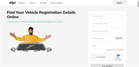 Registration details section