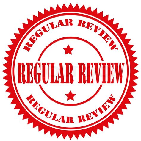 Regular Reviews Process