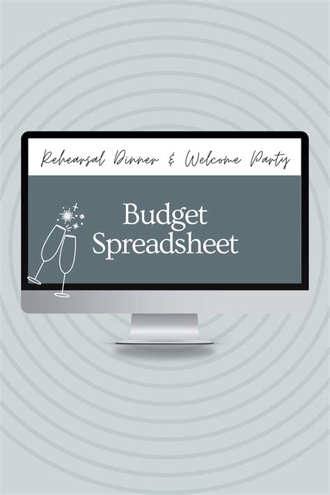 Rehearsal dinner budget template