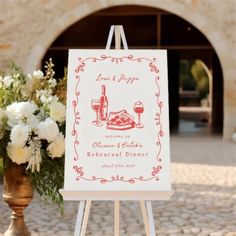 Whimsical Wonder Rehearsal Dinner Sign