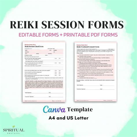 Reiki Waiver Form for Distance Reiki