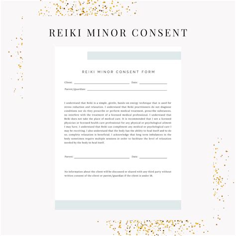 Reiki Workshop Consent Form