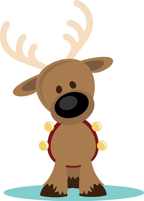 Reindeer and bells clipart