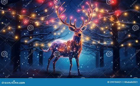 Reindeer Antlers with Lights