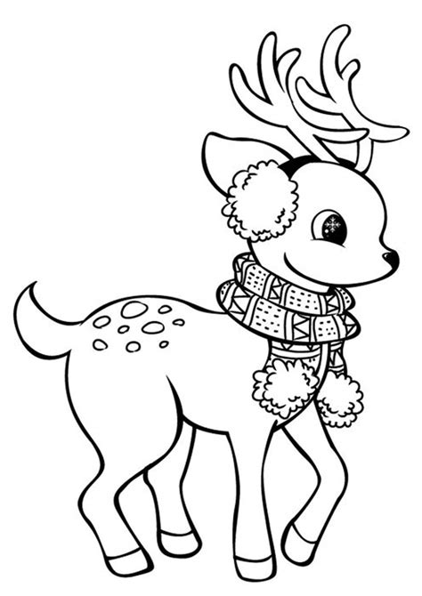 Reindeer Coloring Pages to Print