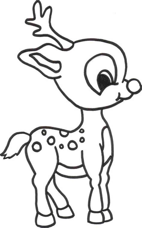 Reindeer Coloring Pages Gallery Image 3