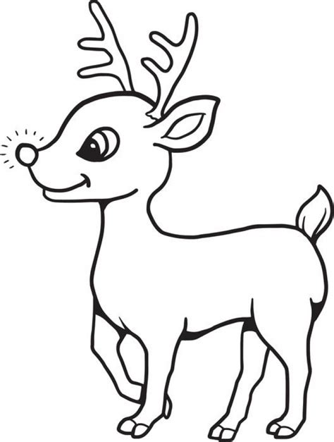 Reindeer Coloring Pages Gallery Image 1