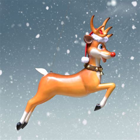 Reindeer in flight