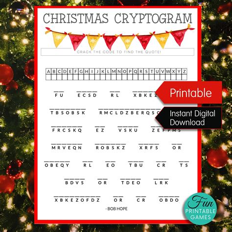 A reindeer games cryptogram