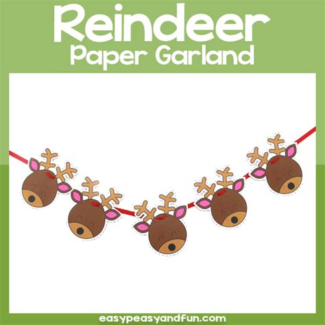 Reindeer Garland Template