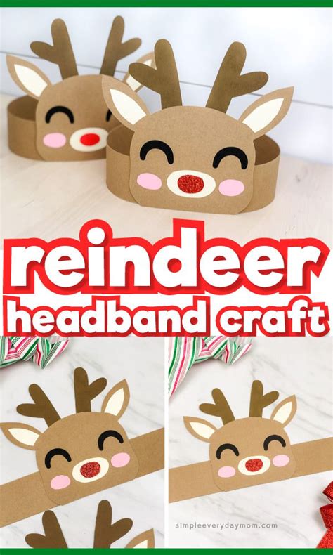 Reindeer Headband with Construction Paper