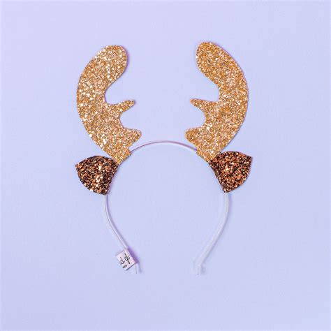 Reindeer Headband with Glitter