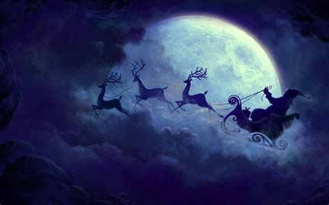 Reindeer in the sky