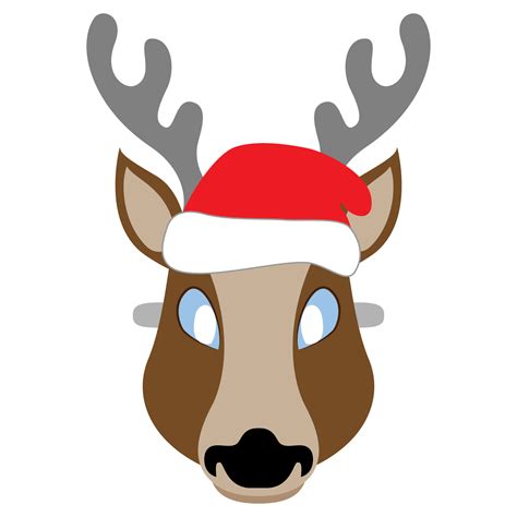 Reindeer Mask Template