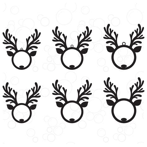 Reindeer Ornament SVG Design