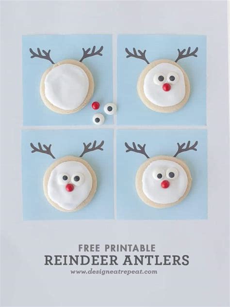 Reindeer pattern cookie idea