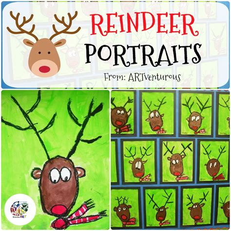 Reindeer Portrait Template