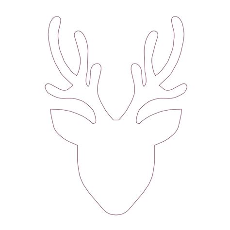 Reindeer Scene Template