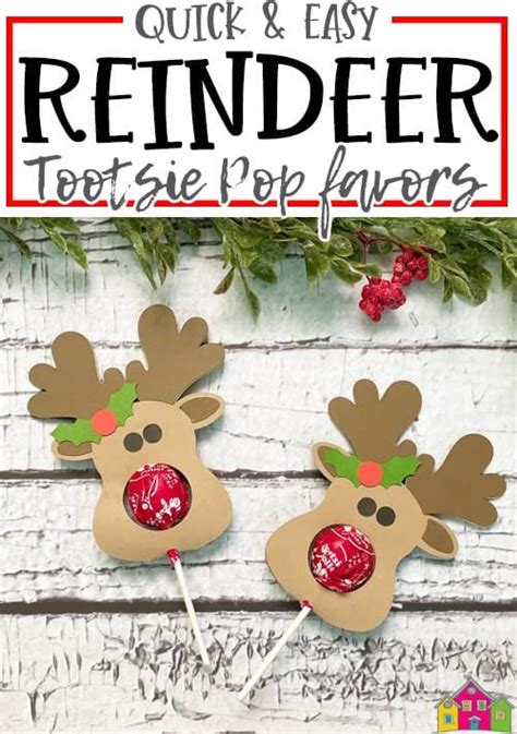 Reindeer Tootsie Pop Craft