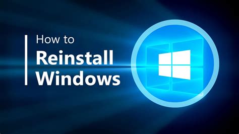 Reinstall Windows