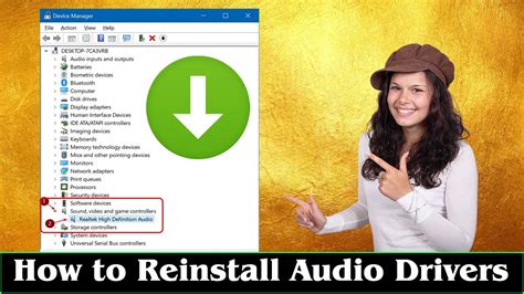 Image of reinstalling audio drivers