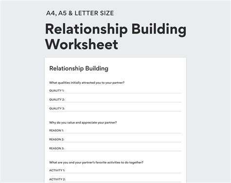 Relationship Building Template Example