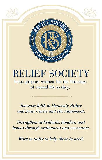 Relief Society News and Updates