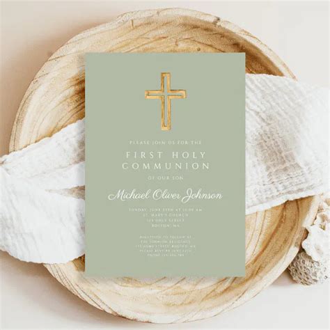 Religious First Communion Invitation Ideas