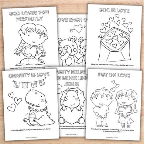 Religious Valentine Coloring Pages for Kids