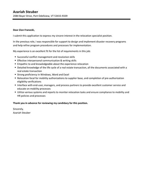 Relocation cover letter closing