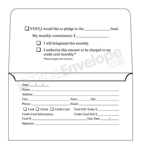 Remittance Envelope Template 2