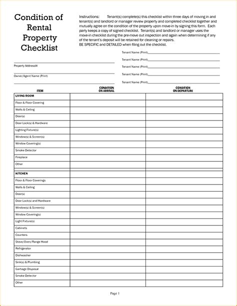 Remodeling Punch List Template