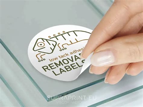 Removable labels for school use