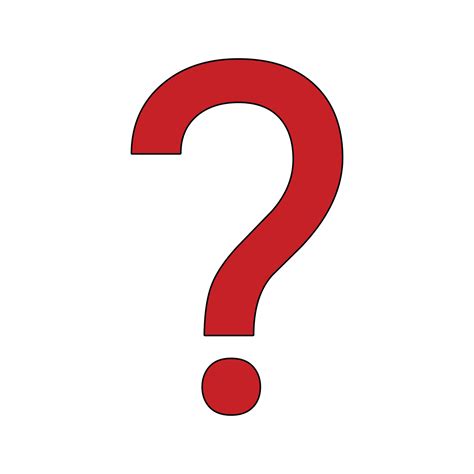 A question mark symbol with the background removed using an online tool