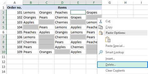 Remove Blank Cells Excel VLOOKUP