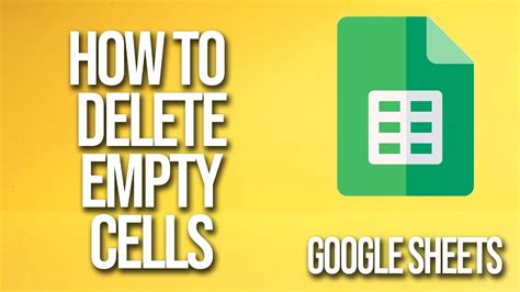 Removing blank cells in Google Sheets