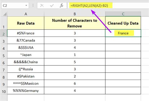 remove characters from left excel mid