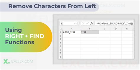 Remove characters from left in Excel tips and variations