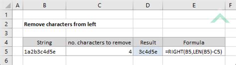 Remove Characters from Left in Excel using VBA Macro