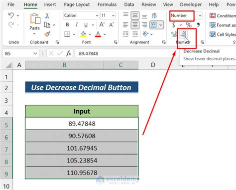 Removing decimals from numbers in Excel using the INT function