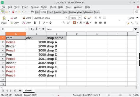 Example of Remove Duplicates Formula