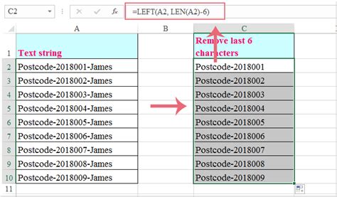 RIGHT and LEFT Functions in Excel