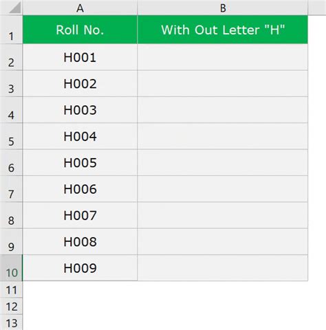 Removing first x characters using Flash Fill