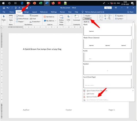 Remove Header and Footer in Excel